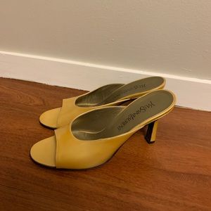 Yves St Laurent YSL Patent Peep Toe Heel